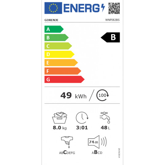 Pyykinpesukone GORENJE WNPI82BS