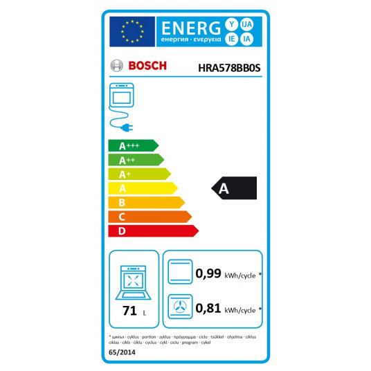 Uuni Bosch HRA578BB0S