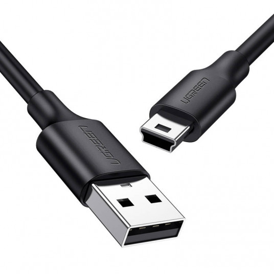USB-mini USB-kaapeli UGREEN US132, 0,5 m (musta)