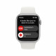 Älykello Apple Watch Series 8 GPS, 45 mm hopea alumiinikotelo valkoisella urheilurannekkeella - tavallinen MP6N3UL/A