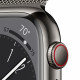 Älykello Apple Watch Series 8 GPS, 41 mm LTE grafiitti ruostumaton teräskuori grafiitti Milanese Loop MNJM3UL/A