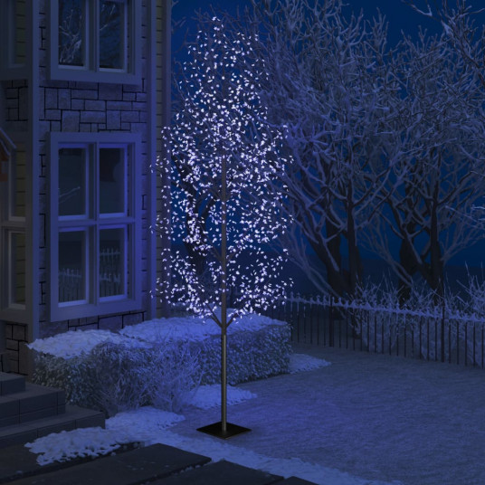 Joulukuusi LED-valoilla, 400cm, kirsikankukkia