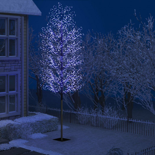Joulukuusi LED-valoilla, 500cm, kirsikankukkia