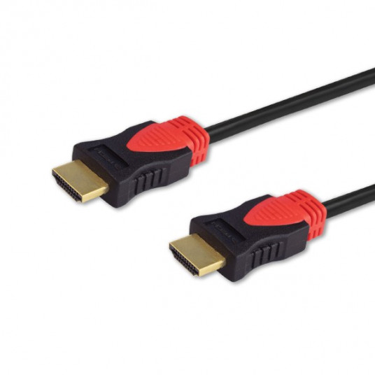 Savio CL-113 HDMI-kaapeli 5 m HDMI tyyppi A (vakio) musta, punainen