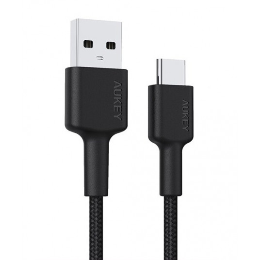 AUKEY CB-CA2 OEM USB-kaapeli 2 m USB 3.2 Gen 1 (3.1 Gen 1) USB A USB C Musta