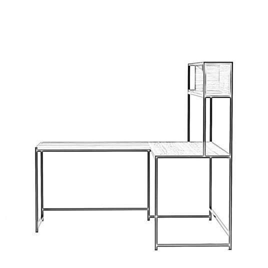 Pöytä Hanah Home L203 - Pähkinä