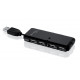 iBox IUHT008C liitäntäkeskitin USB 2.0 480 Mbit/s musta