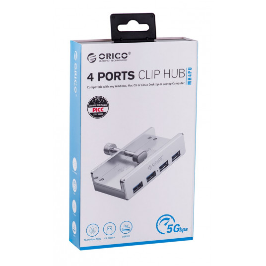 ORICO HUB USB-A 4XUSB-A, 5GBPS, PÖYTÄTIETOKONE