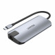 UNITEK uHUB P5+ USB 2.0 Type-C 10000 Mbit/s musta, harmaa