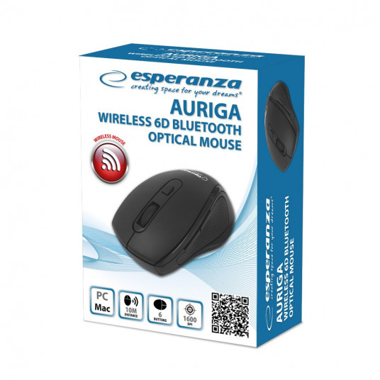 Esperanza EM128K langaton Bluetooth 6D -hiiri, musta