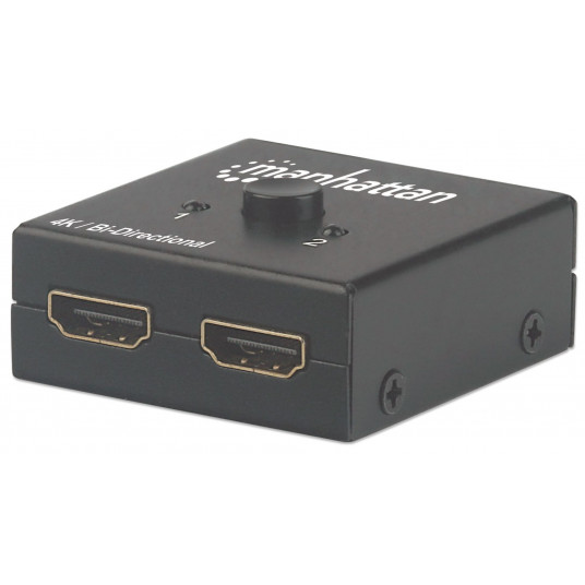 Manhattan 207850 Switch HDMI 2-portti, dwikierunkowy 2x1 tai 1x2, 4K, 30Hz