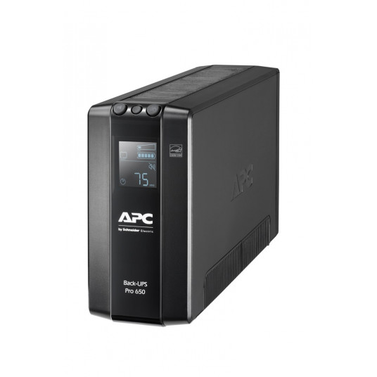 APC BACK UPS PRO BR 650VA, 6 liitäntää, AVR, LCD-LIITTYMÄ