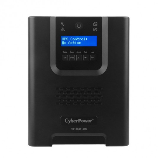 CyberPower PR1000ELCD keskeytymättömät virtalähteet (UPS) 1 kVA 900 W 8 AC lähtö(ä)