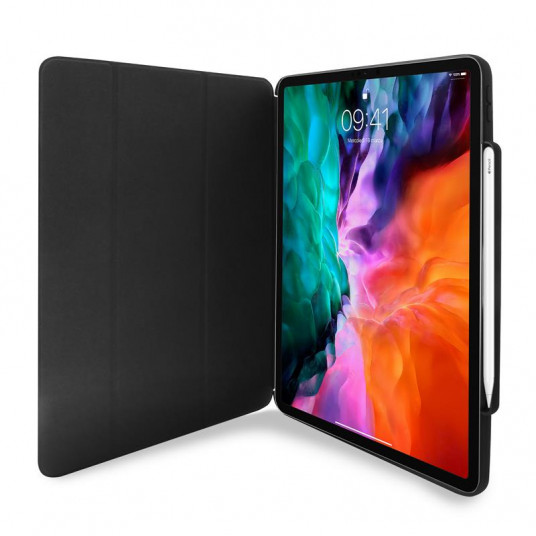 Zeta Pro PURO kotelo iPad Air 4 10.9 "(2020) / iPad Pro 11" (2020/2018), magneettinen, telinetoiminto, musta / IPAD14ZETAPROBLK