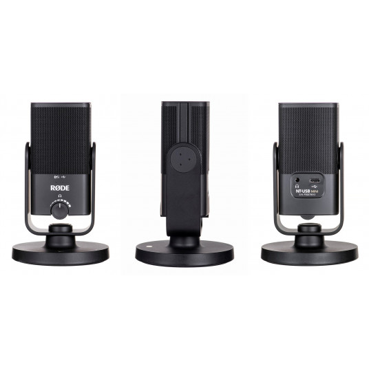 RØDE NT-USB mini musta pöytämikrofoni
