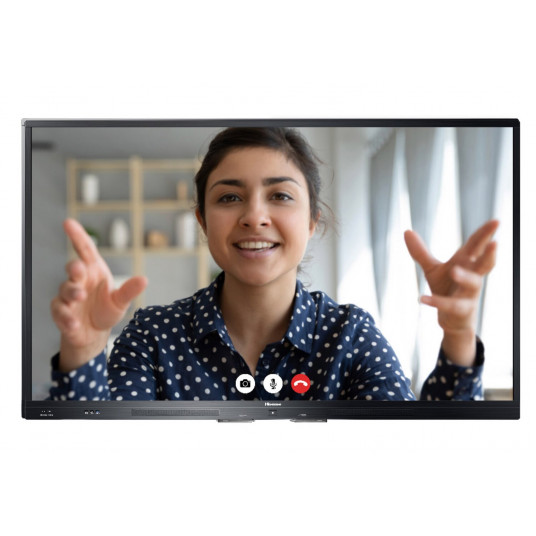 Hisense 86WR60AE Signage Display Interaktiivinen litteä 2,18 m (86") 4K Ultra HD musta kosketusnäyttö Android 8.0