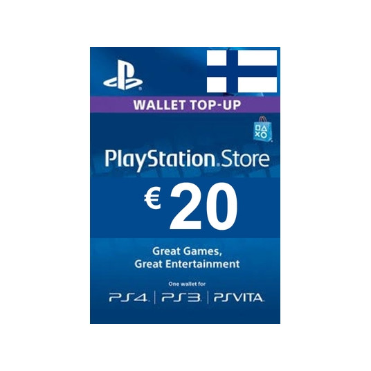 Täyttökortti Playstation Network Card 20EUR (FIN alue)