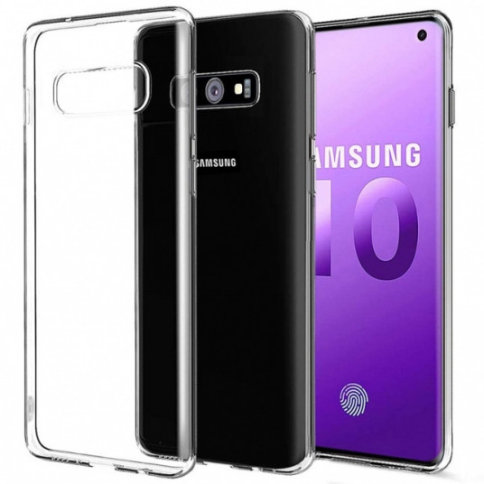 Takakansi Galaxy S10 Lite -puhelimelle (läpinäkyvä)