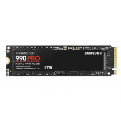 SSD|SAMSUNG|990 PRO|1TB|M.2|PCIE|NVMe|MLC|Kirjoitusnopeus 6900 Mt/s|Lukunopeus 7450 Mt/s|2,3mm|TBW 600 TB|MTBF 1500000 tuntia|MZ-V9P1T0BW