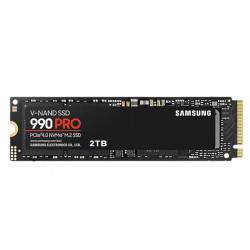 SSD|SAMSUNG|990 PRO|2TB|M.2|PCIE|NVMe|MLC|Kirjoitusnopeus 6900 Mt/s|Lukunopeus 7450 Mt/s|2,3mm|TBW 1200 TB|MTBF 1500000 tuntia|MZ-V0BW9P2