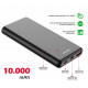 Swissten Power Bank 10000 mAh 20W Power Delivery musta