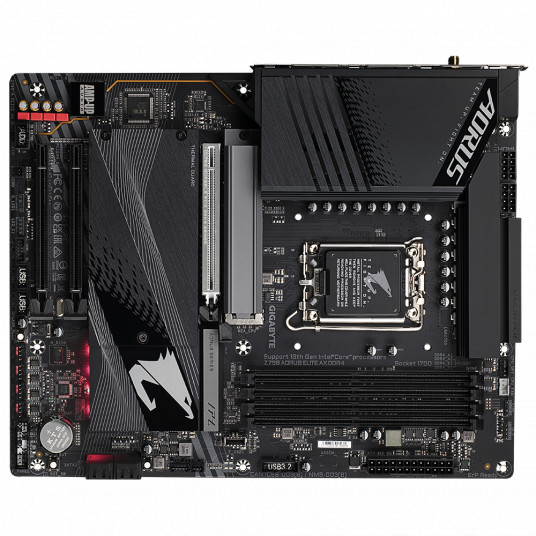 Gigabyte Z790 A ELITE AX DDR4 1.0 M/B Prosessoriperhe Intel, Prosessorikanta LGA1700, DDR4 DIMM, Muistipaikat 4, Tuetut kiintolevyliitännät SATA, M.2, SATA-liittimien määrä 4, Piirisarja Z790, ATX