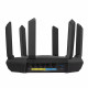 Asus Wifi 6 802.11ax Tri-band Gigabit Gaming Router RT-AXE7800 802.11ax, 10/100/1000 Mbit/s, Ethernet LAN (RJ-45) portit 4, Antennityyppi Ulkoinen, Musta