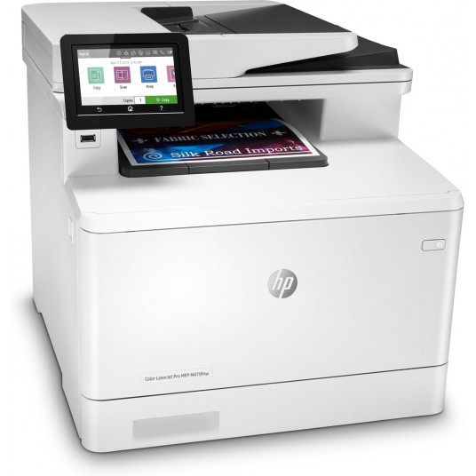 HP Color LaserJet Pro MFP M479fnw - tulosta, kopioi, skannaa ja faksaa; Skannaa sähköpostiin/kansioon/USB/pilveen; Jopa 50 000 sivun käyttömäärä; 750–4 000 suositeltu kuukausittainen sivumäärä; Gigabit Ethernet-verkko; Kaksikaistainen langaton verkko; Blu