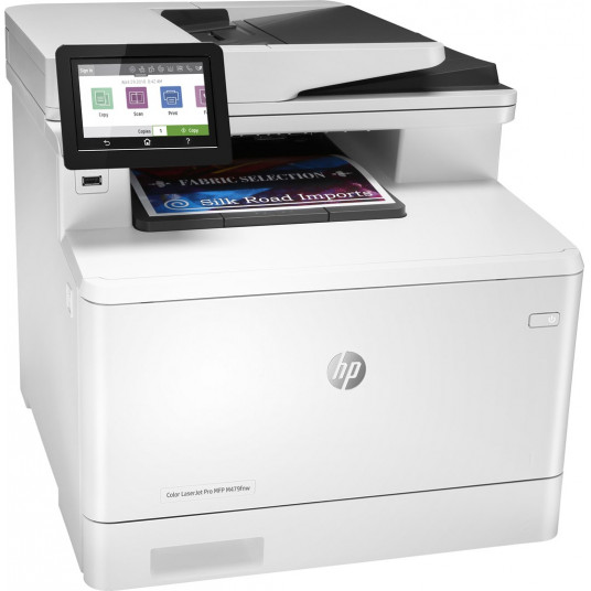 HP Color LaserJet Pro MFP M479fnw - tulosta, kopioi, skannaa ja faksaa; Skannaa sähköpostiin/kansioon/USB/pilveen; Jopa 50 000 sivun käyttömäärä; 750–4 000 suositeltu kuukausittainen sivumäärä; Gigabit Ethernet-verkko; Kaksikaistainen langaton verkko; Blu