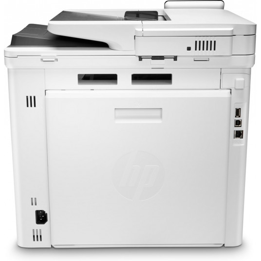 HP Color LaserJet Pro MFP M479fnw - tulosta, kopioi, skannaa ja faksaa; Skannaa sähköpostiin/kansioon/USB/pilveen; Jopa 50 000 sivun käyttömäärä; 750–4 000 suositeltu kuukausittainen sivumäärä; Gigabit Ethernet-verkko; Kaksikaistainen langaton verkko; Blu