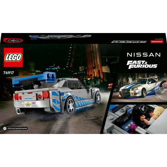 LEGO® 76917 SPEED CHAMPIONS Nopeat ja vihaiset 2 Nissan Skyline GT-R (R34)