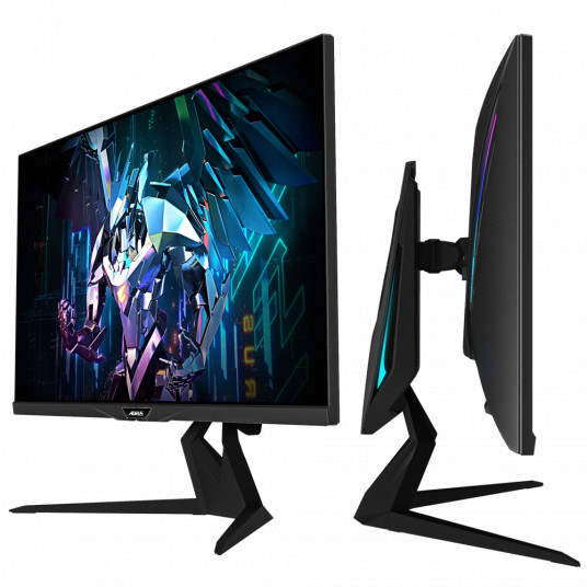 Gigabyte pelinäyttö FI32Q X-EK 32", IPS, QHD, 2560 x 1440 pikseliä, 16:9, 1 ms, 400 cd/m², musta, HDMI-porttien määrä 2, 240 Hz