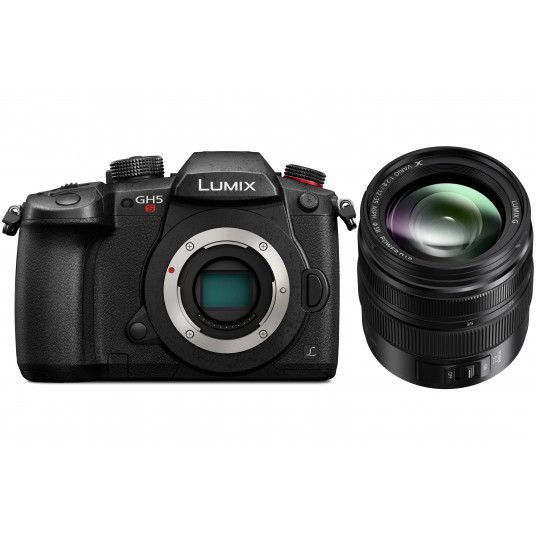 Järjestelmäkamera Panasonic Lumix G DC-GH5S + Panasonic LUMIX G Vario 12-60mm f/3.5-5.6 Asph. Power OIS (H-FS12060) (musta)