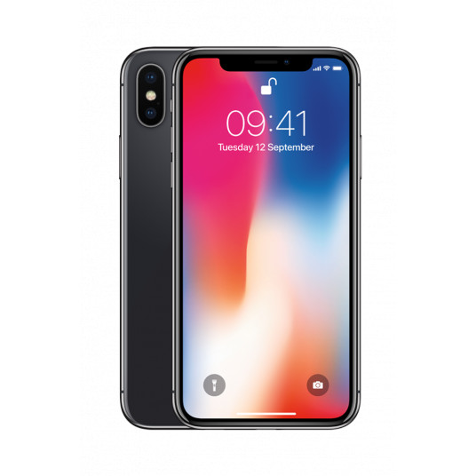 Älypuhelin Apple iPhone X 256GB harmaa (uudistettu - luokka A)