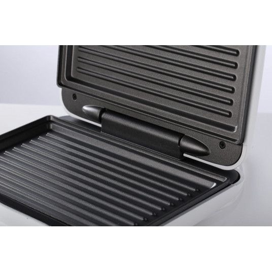 Gorenje Grill SM701GCW Kontaktigrilli, 700 W, Halkaisija 10 × 20 cm, Valkoinen