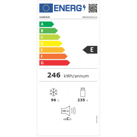 Jääkaappi GORENJE NRK6202AXL4