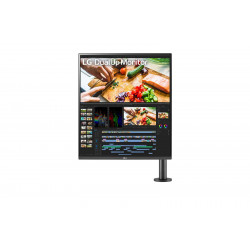 LG DualUp -näyttö 28MQ780 27,6", IPS, SDQHD, 2560x2880, 16:18, 5 ms, 300 cd/m², musta, 60 Hz, HDMI-porttien määrä 2