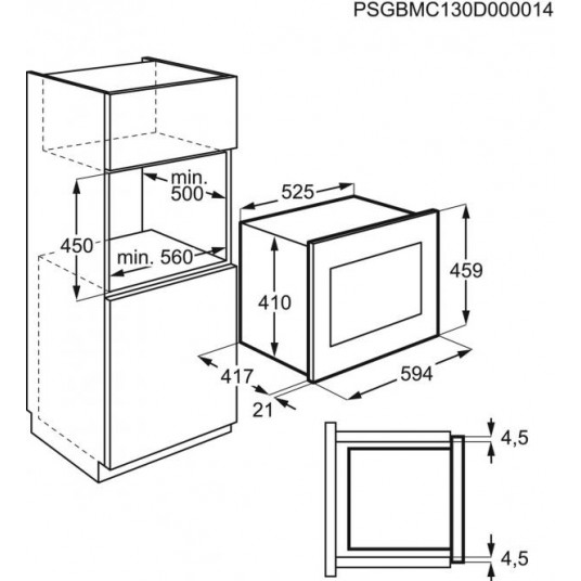 Mikroaaltouuni ELECTROLUX KMFD264TEX