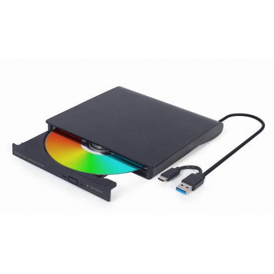 Gembird DVD-USB-03 Ulkoinen USB-DVD-asema, musta