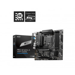 MSI PRO B760M-A WIFI DDR4 emolevy LGA 1700 micro ATX