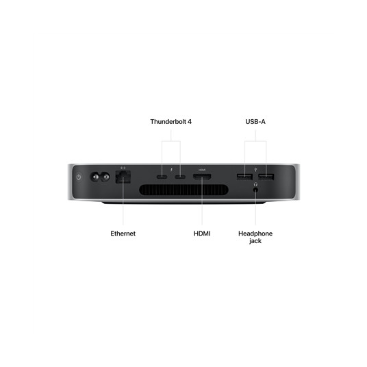 Kiinteä tietokone Apple Mac Mini MMFK3ZE/A M2 8C CPU, 10C GPU/8GB/512GB SSD/INT