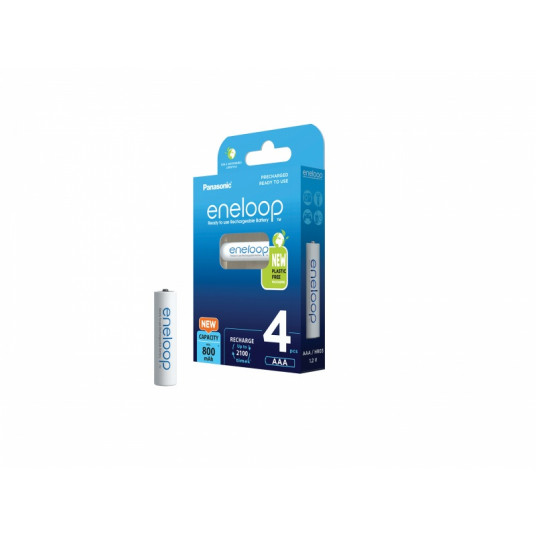 Ladattavat akut Panasonic ENELOOP BK-4MCDE/4BE, 800 mAh, 2100 (4xAAA)