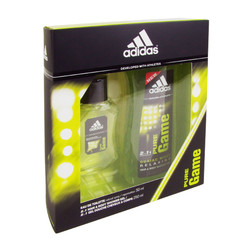 Setti miehille Adidas Pure Game EDT 50 ml + suihkugeeli 250 ml