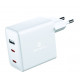 Swissten GaN -matkalaturi 2 x USB-C / USB / 70 W
