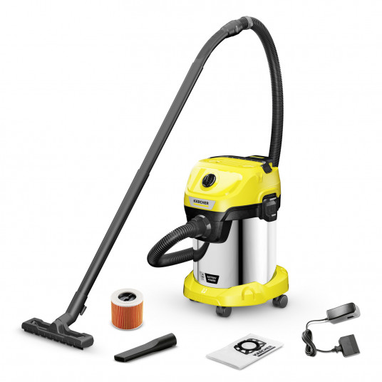 Märkä ja kuiva pölynimuri Karcher WD 3-18 S AKKU (18 V) (1.628-576.0)