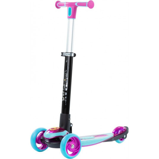 Lasten skootteri LEDillä - MiniMax, pinkki