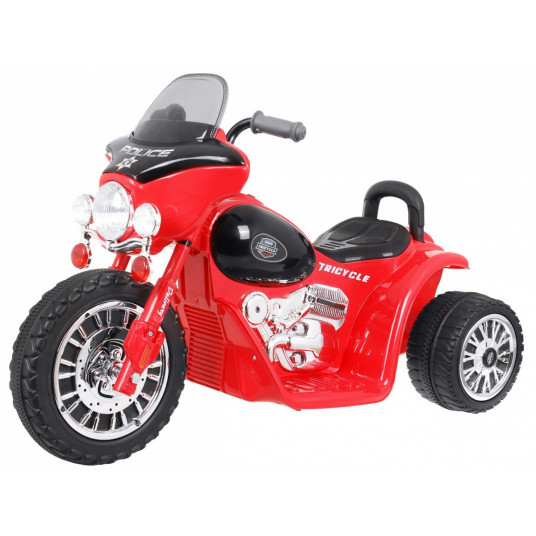 Sähköinen poliisimoottoripyörä Harley Davidson, punainen