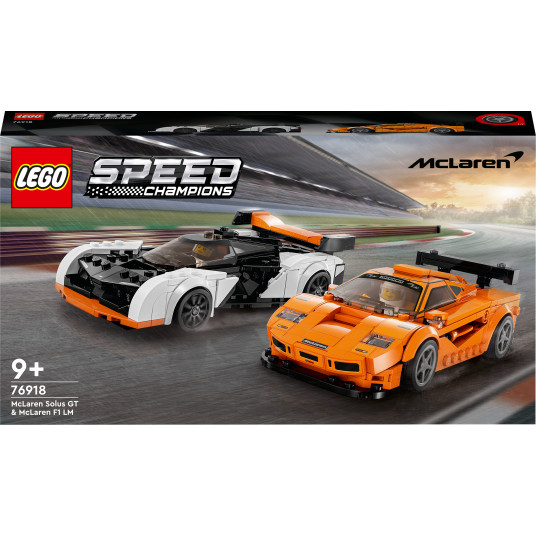 LEGO® 76918 SPEED CHAMPIONS McLaren Solus GT ja McLaren F1 LM