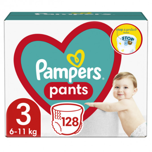 Pampers Pants Pojat/Tytöt 3 128 kpl