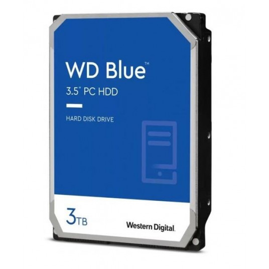 HDD|WESTTERN DIGITAL|Sininen|3TB|SATA|256 Mt|5400 rpm|3,5"|WD30EZAX